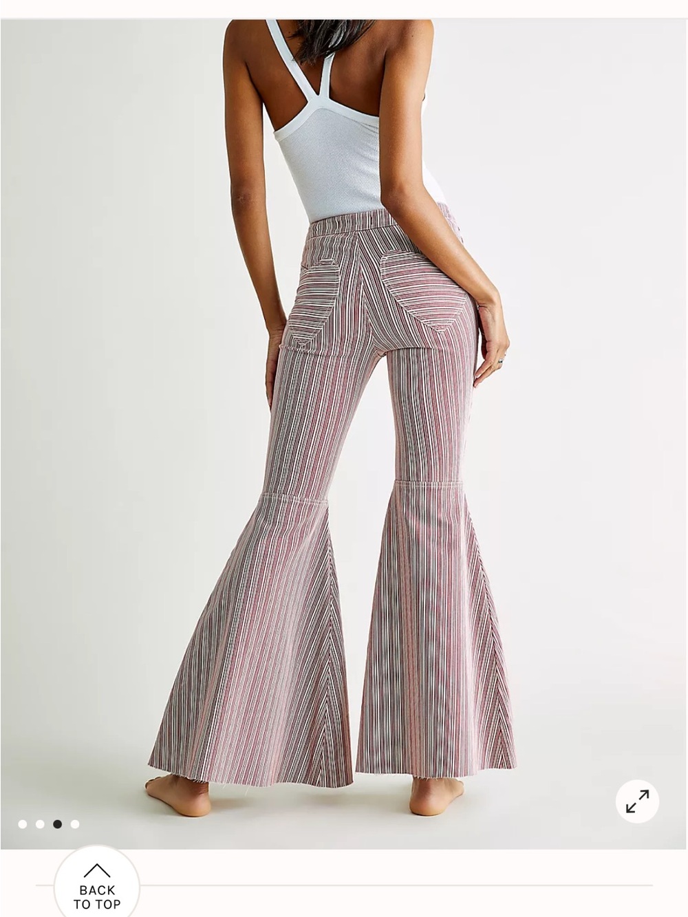 Free People Be Mine Heart Pocket Bell Bottoms 30 - Picture 2 of 15